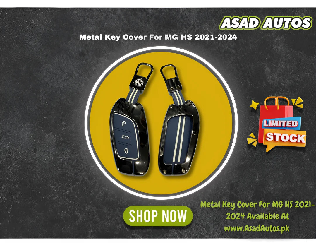 Metal Key Cover For MG HS 2021-2024 – Premium Smart Key Protection & Stylish Design