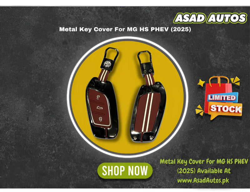 Metal Key Cover For MG HS PHEV (2025) – Premium Smart Key Protection & Stylish Design