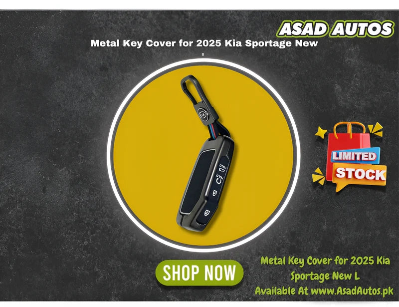 Metal Key Cover for 2025 Kia Sportage New L – Zinc Alloy Smart Key Shell
