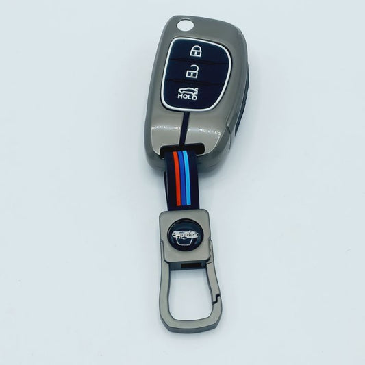 Metal Key Cover for Hyundai Elantra and Tucson, offering premium protection, sleek design, and a perfect fit for your key fob.