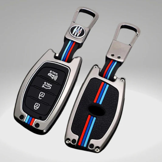 Metal Key Cover for Hyundai Tucson, providing premium protection, sleek design, and a perfect fit for your key fob.