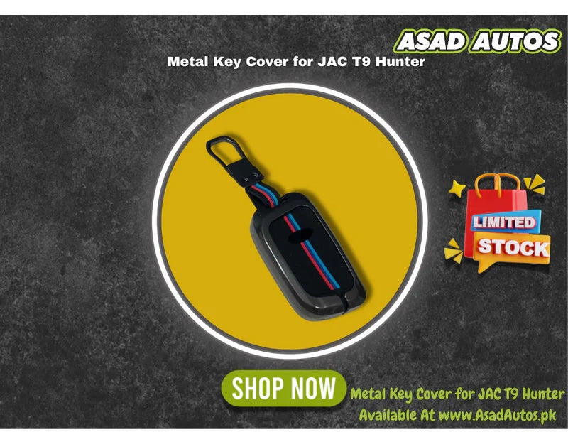 Metal Key Cover for JAC T9 Hunter – Rugged Zinc Alloy Shell for Smart Key

