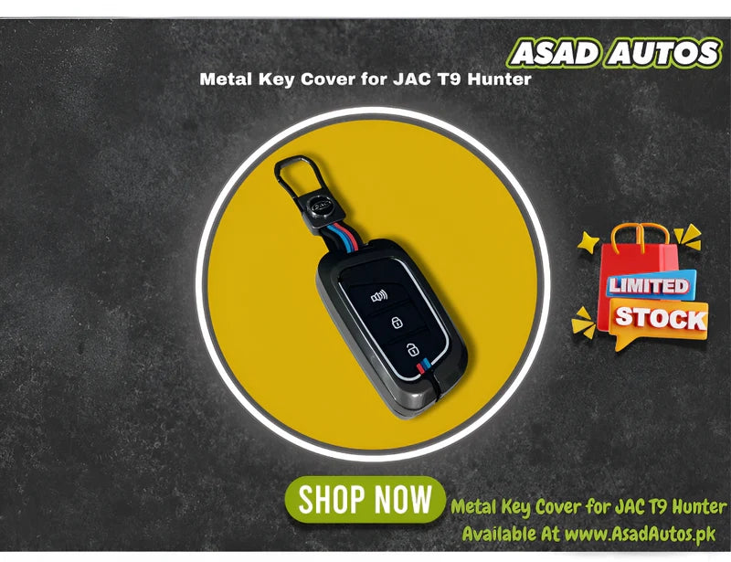 Metal Key Cover for JAC T9 Hunter – Rugged Zinc Alloy Shell for Smart Key
