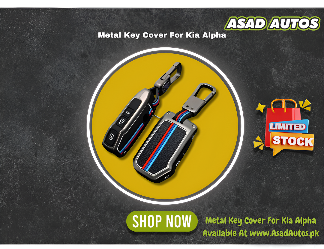 Metal Key Cover for Kia Alpha – Smart Key Shell with Premium Metallic Finish

