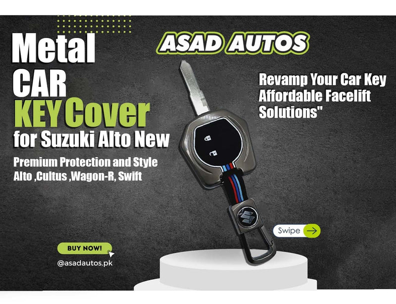 Metal Key Cover for Suzuki Alto New 2014-2026 – Premium Protection and Style