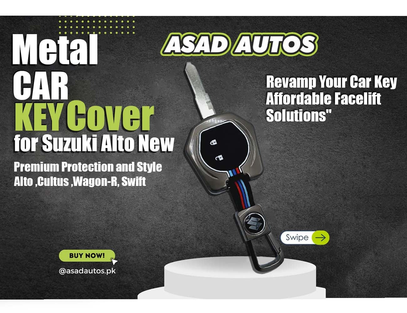 Metal Key Cover for Suzuki Alto New – Premium Protection and Style
