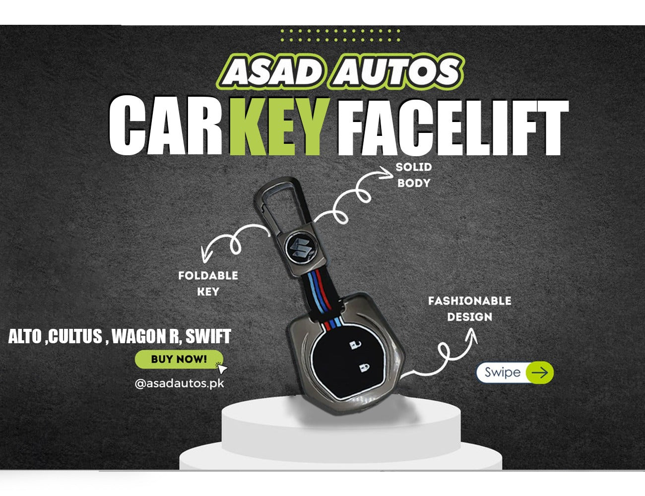 Metal Key Cover for Suzuki Alto New – Premium Protection and Style