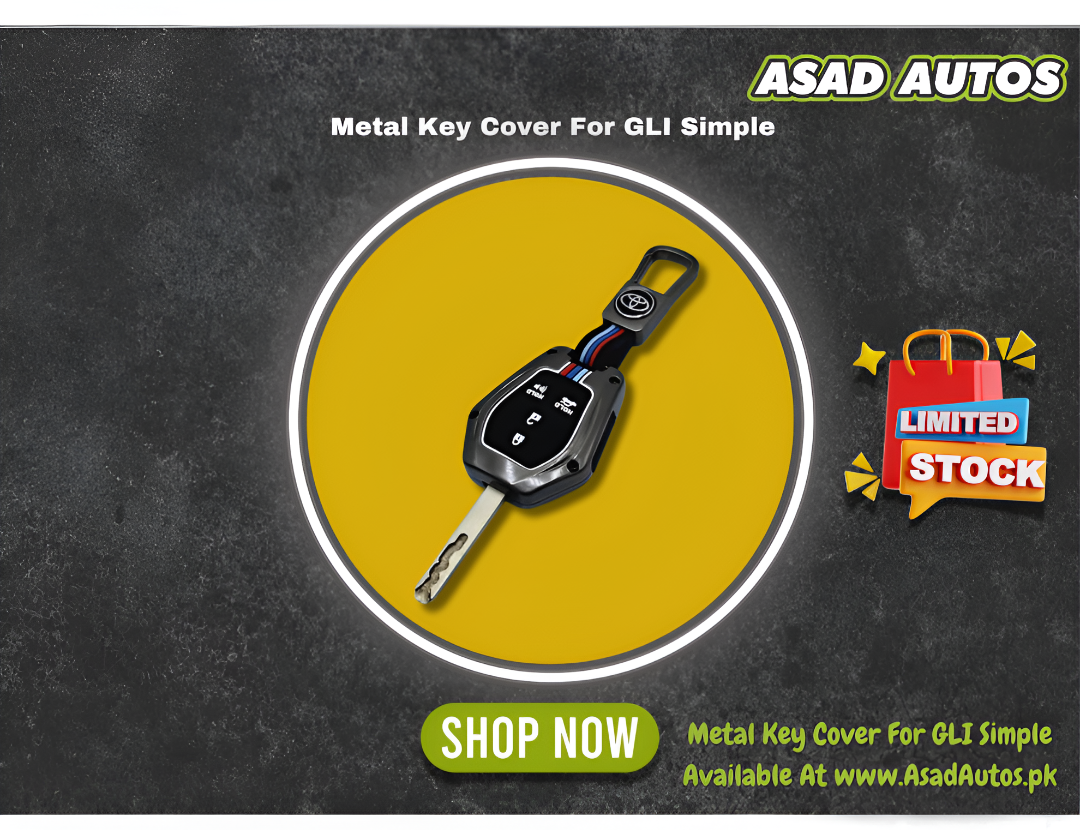 Metal Key Cover for Toyota Corolla GLi Simple Key