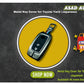 Metal Key Cover for Toyota Yaris Japanese Model