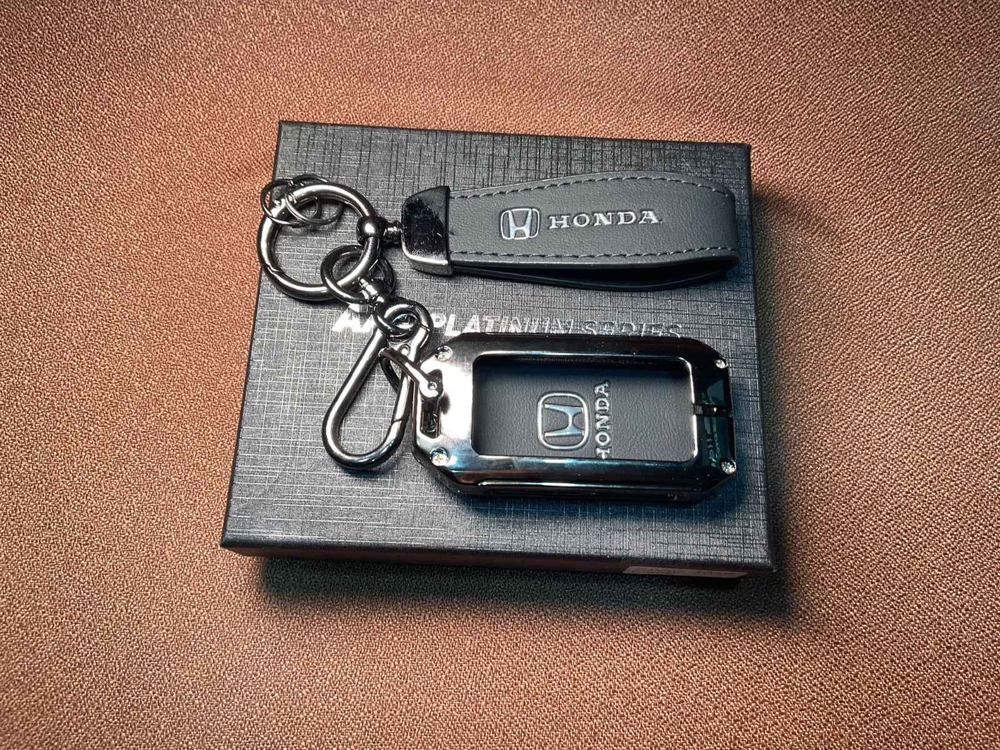AAA Platinum Series Leather Metal Key Cover for Honda Civic 2016–2021
