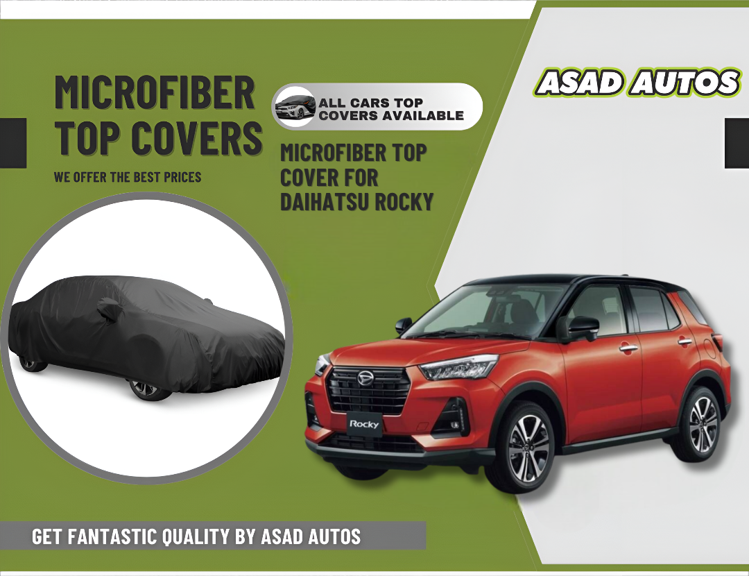 Microfiber Top Cover for Daihatsu Rocky – UV and Dust Shield for Roof and Windshield

