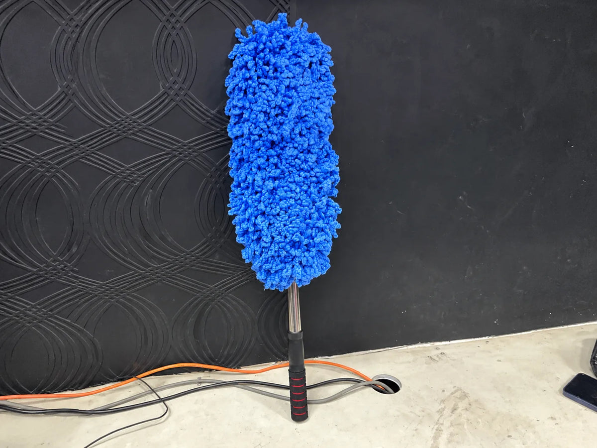 Microfiber car duster mop for everyday vehicle dust cleaning.