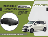 Microfiber top cover for Honda N-Wagon 2022-2025 with UV and heat resistant protection