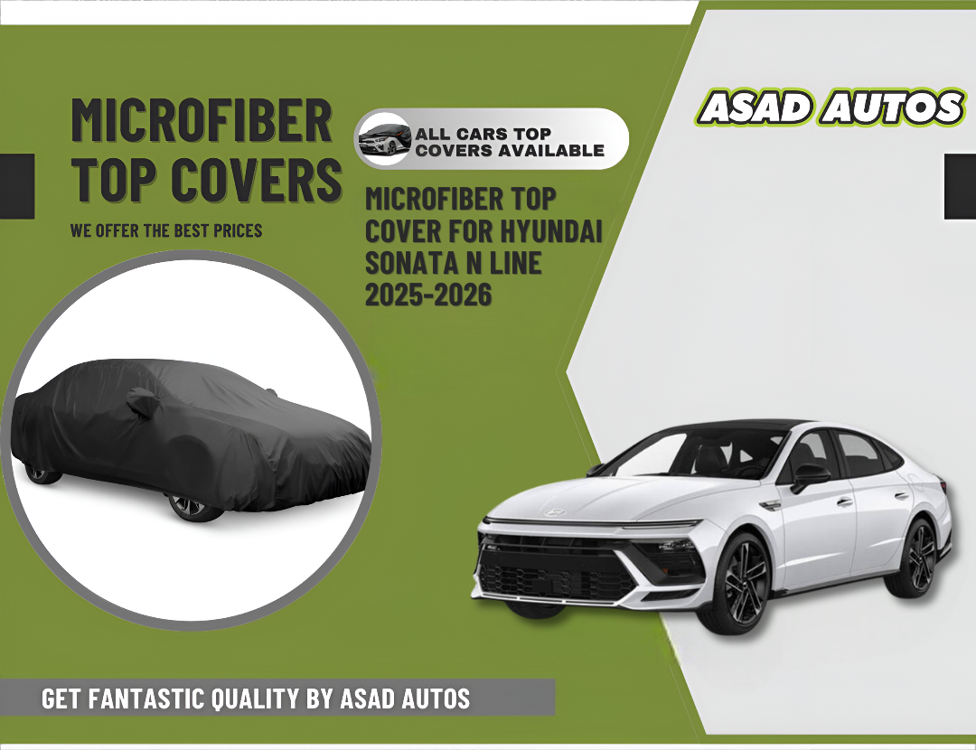 Microfiber top cover for Hyundai Sonata N Line