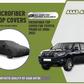 Microfiber top cover for Toyota Prado GX 2009-2023 installed for UV and heat protection