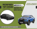 Microfiber top cover installed on Jac T9 Hunter 2025-2026 for heat and UV protection