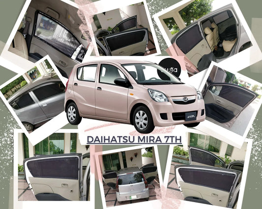 Awra Window Curtains Sun Shades (Car Pardy) for Daihatsu Mira 2006 - 2018 7th