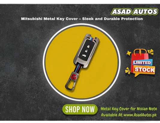Mitsubishi Metal Key Cover – Stylish, Durable Smart Key Shell
