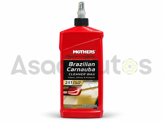 Mothers Brazilian Carnauba Cleaner Wax 473ml 2 in 1 Polish and Wax