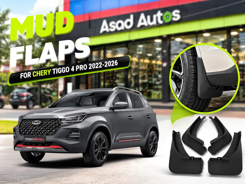 Mud Flaps for Chery Tiggo 4 Pro 2022-2026 – Front & Rear Set