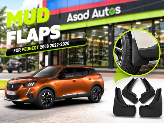 Mud Flaps for Peugeot 2008 2022-2026 – Front & Rear Set