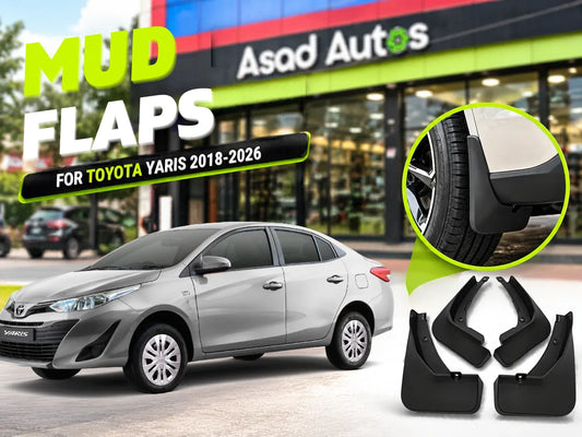 Mud Flaps for Toyota Yaris 2018-2026 — Custom-Fit Splash Guards Set