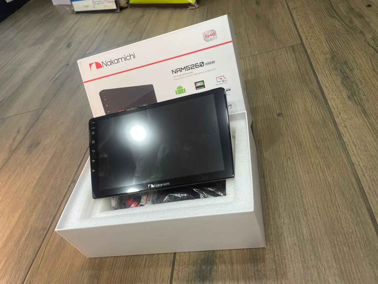 Nakamichi Model 5260 Android Car Multimedia Panel 4GB RAM 64GB ROM with Wireless CarPlay & Android Auto