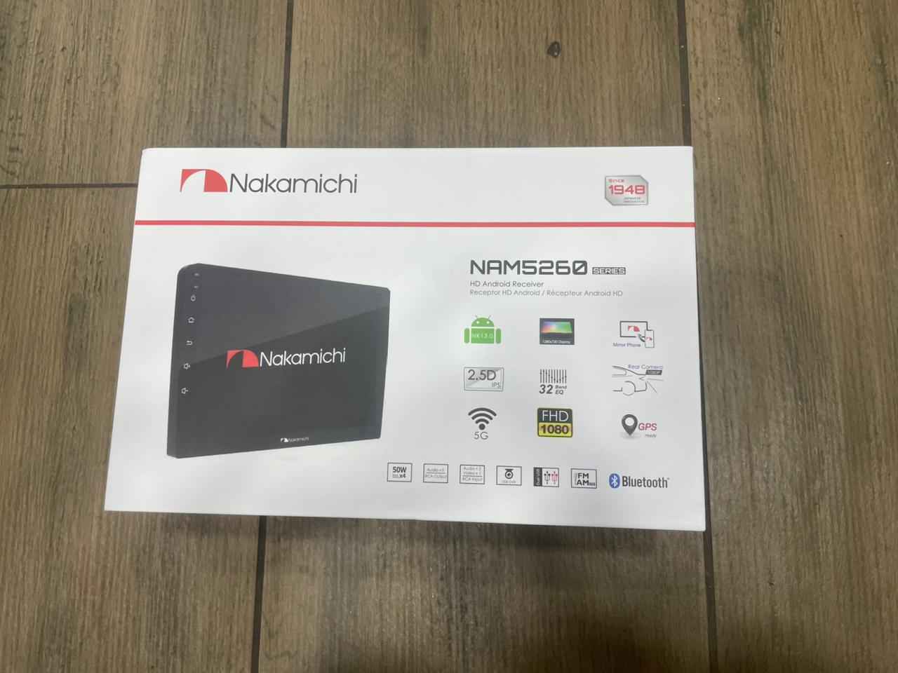 Nakamichi Model 5260 Android Car Multimedia Panel 4GB RAM 64GB ROM with Wireless CarPlay & Android Auto