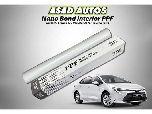 Nano Bond Interior PPF for Toyota Corolla 2015-2024 – Protective film that keeps your car’s interior safe from wear and tear, maintaining its fresh look.
