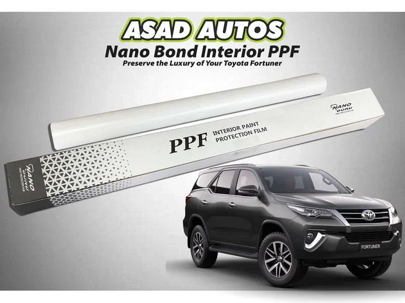 Nano Bond Interior PPF for Toyota Fortuner – Provides superior protection against scratches and stains, ensuring a long-lasting fresh and clean interior for your vehicle.