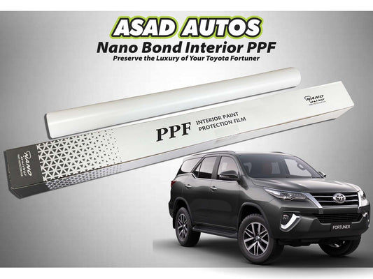 Nano Bond Interior PPF for Toyota Fortuner – Provides superior protection against scratches and stains, ensuring a long-lasting fresh and clean interior for your vehicle.