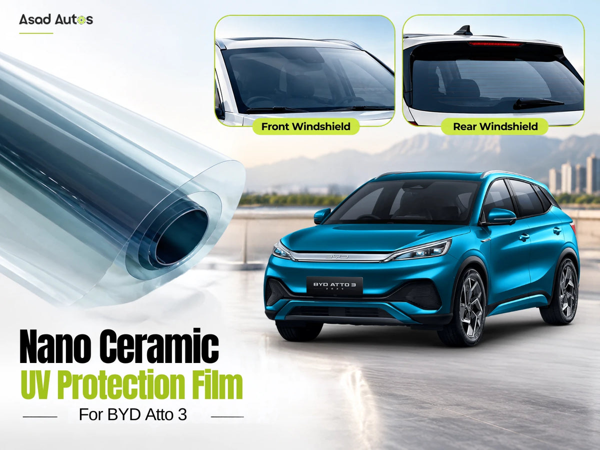 Nano Ceramic UV Protection Film For BYD Atto 3 2025-2026 Superior UV & Heat Shield