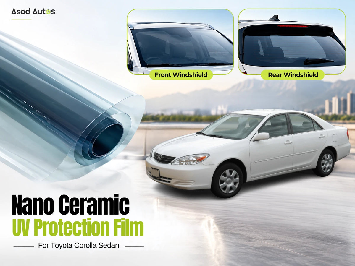 Nano Ceramic UV Protection Film For Toyota Corolla Sedan 2003–2008 — Superior UV & Heat Shield