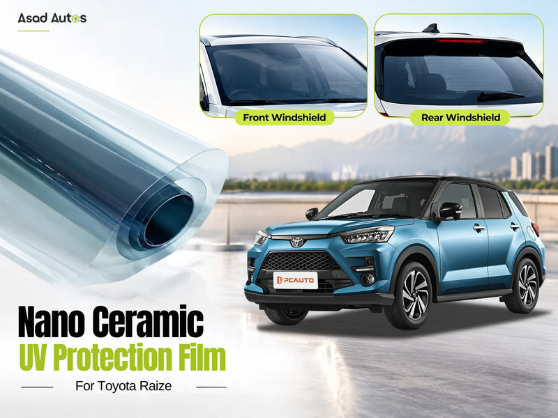 Nano Ceramic UV Protection Film for Toyota Raize – Premium UV & Heat Rejection Shield