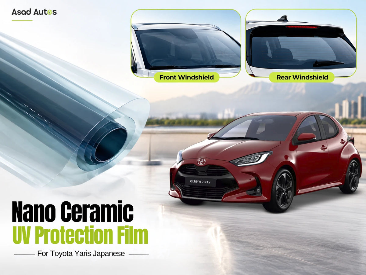 Nano Ceramic UV Protection Film for Toyota Yaris Japanese 2023–2025 – Premium Heat & UV Shield