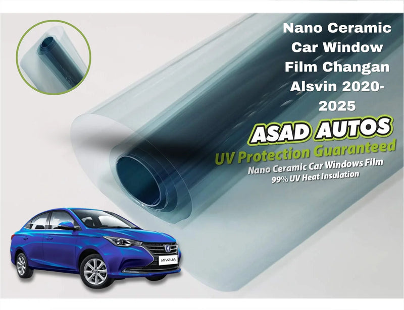 Nano Ceramic UV Protection Film on Changan Alsvin 2020–2025 – Heat Shield Tint

