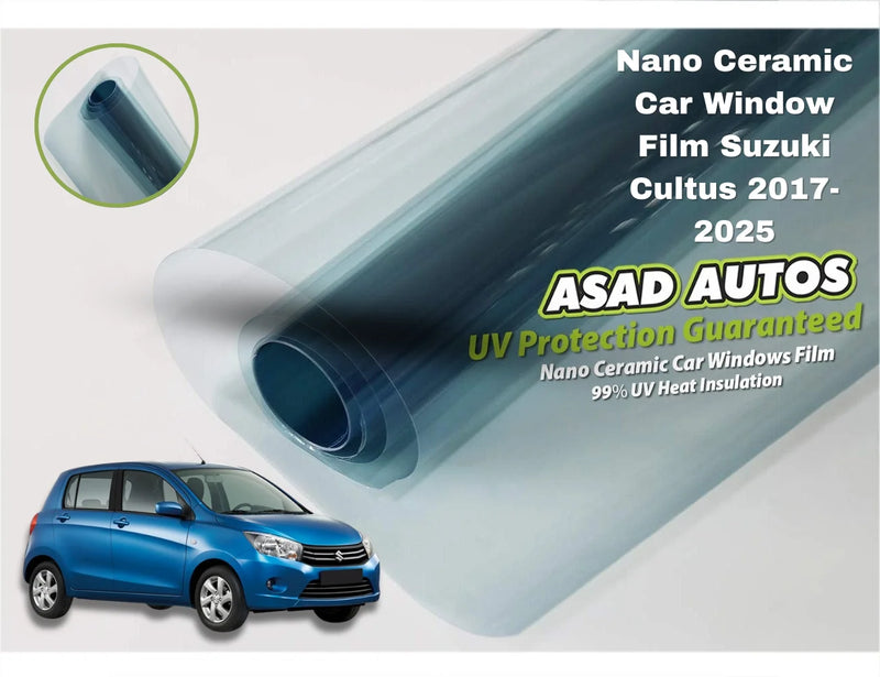 Nano Ceramic UV Protection Film on Suzuki Cultus 2017-2026 – Premium Heat & UV Shield
