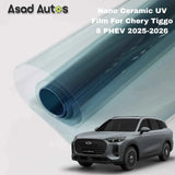 Nano ceramic UV protection window film for Chery Tiggo 9 PHEV 2025–2026 premium heat rejection tint with glare reduction and interior protection benefits