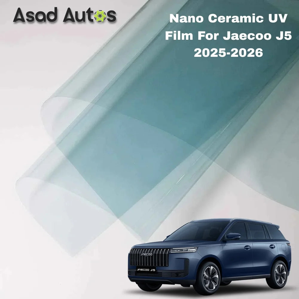 Nano ceramic UV protection window film for Jaecoo J5 2025–2026 premium heat rejection tint with glare reduction and interior protection benefits