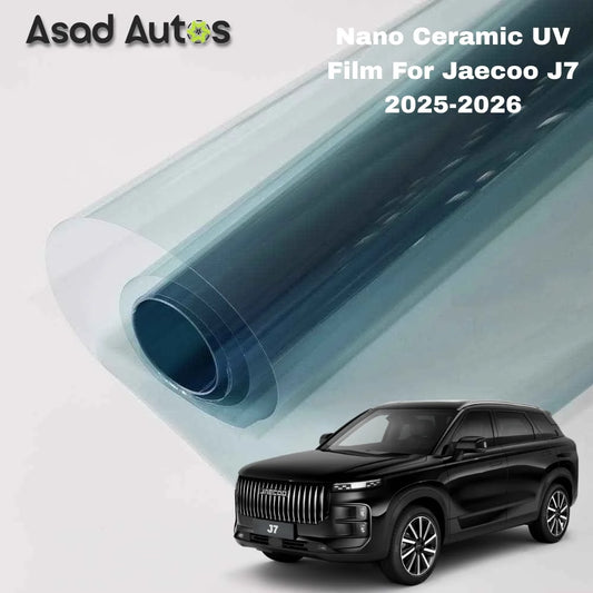 Nano ceramic UV protection window film for Jaecoo J7 2025–2026 premium heat rejection tint with glare reduction and interior protection benefits