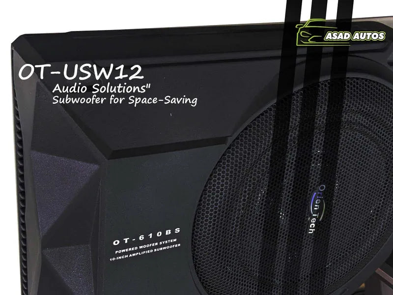 Orientech OT-USW12 Under Seat Subwoofer – Compact Bass Enhancement for Your Vehicle
