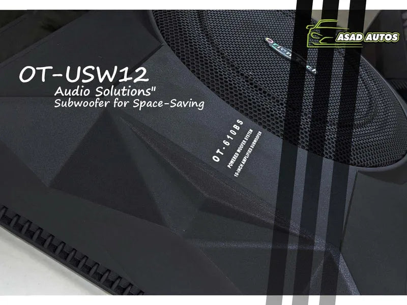 Orientech OT-USW12 Under Seat Subwoofer – Compact Bass Enhancement for Your Vehicle
