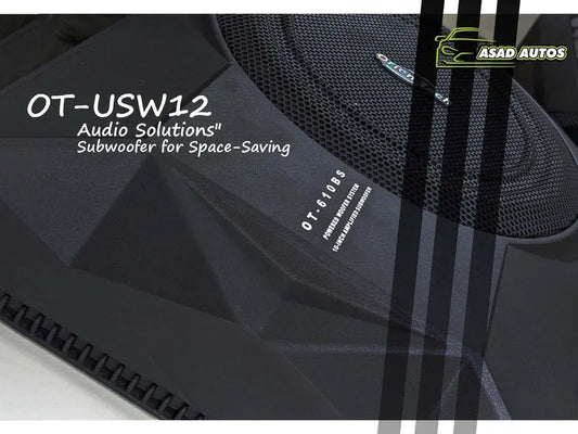 Orientech OT-USW12 Under Seat Subwoofer – Compact Bass Enhancement for Your Vehicle
