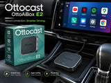 Ottocast P3 PRO AI Box installed with car infotainment screen