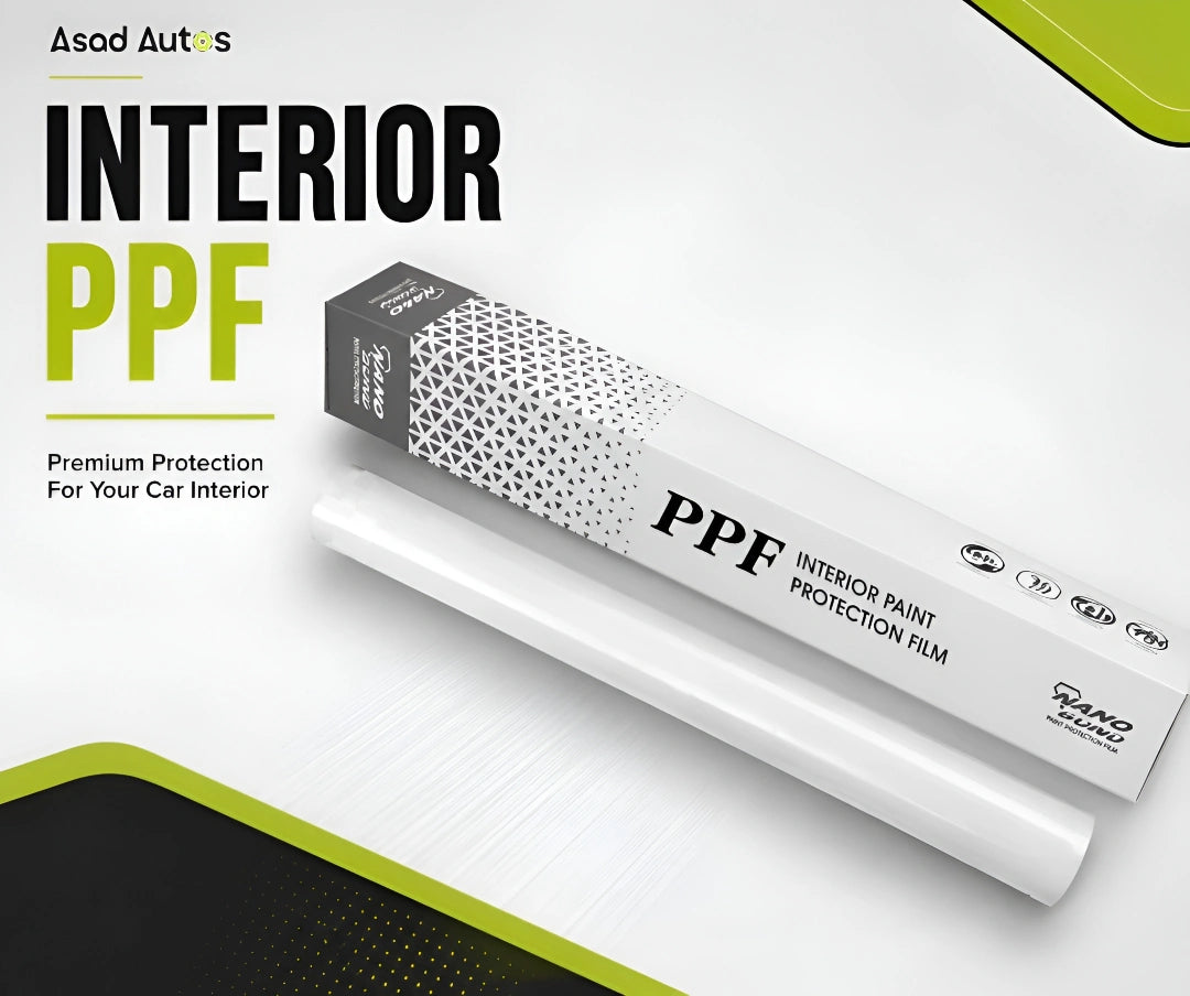 Asad Autos Interior PPF TPU car interior protection film with protective film roll and premium packaging