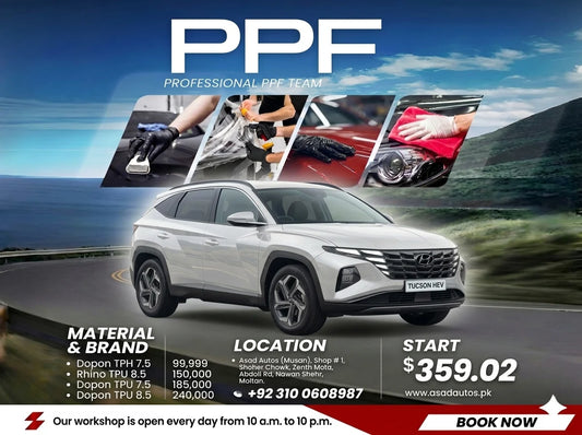 PPF paint protection film for Hyundai Tucson HEV 2025–2026 full body exterior clear matte self healing scratch protection film

