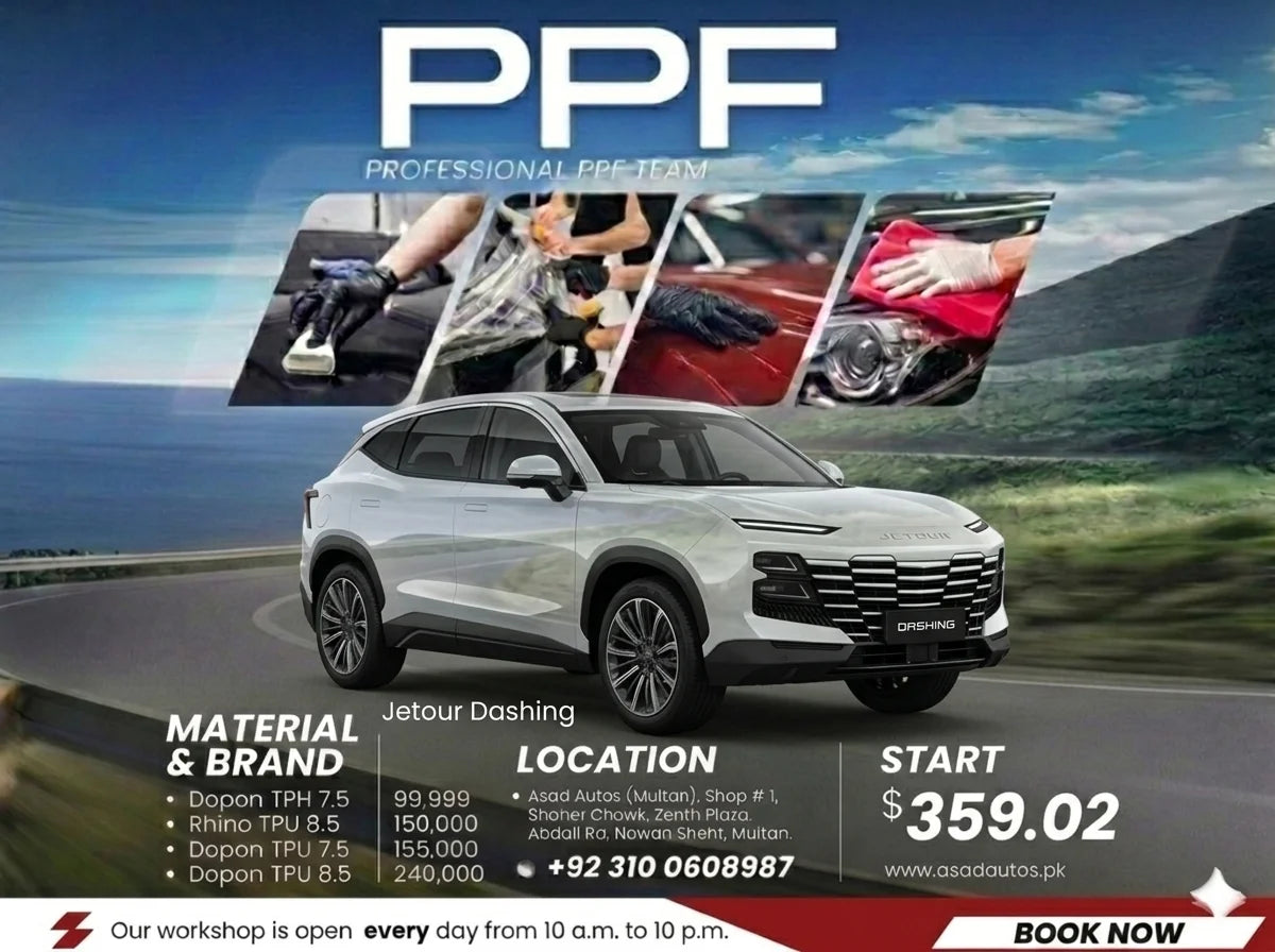 PPF paint protection film for Jetour Dashing 2025–2026 full body exterior clear matte self healing scratch protection film
