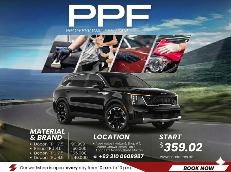 PPF paint protection film for Kia Sorento HEV 2025–2026 full body exterior clear matte self healing scratch protection film
