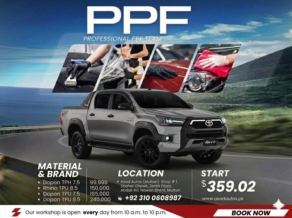 PPF paint protection film for Toyota Hilux Revo 2015–2025 full body pickup exterior clear matte self healing scratch protection film
