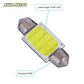 Pack of Two 41mm Super COB LED Bulbs with 12 Chips, offering bright, energy-efficient, and versatile car lighting solutions.


